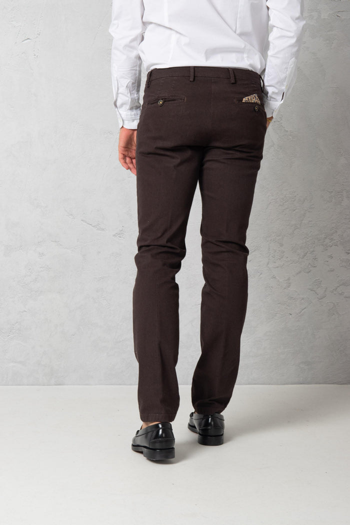 Pantalone marrone uomo p1418t22360329 - 5