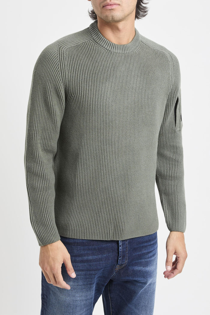 Maglia girocollo a coste-2