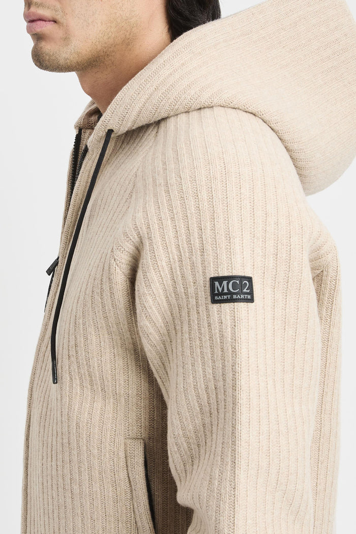 Felpa beige uomo crr000311 - 7