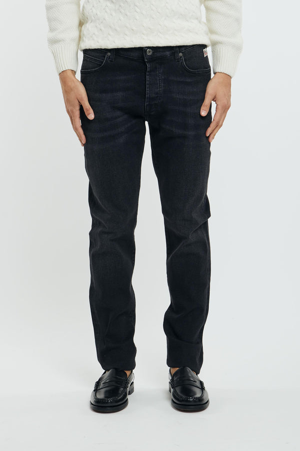 Jeans denim black uomo rru118n086998