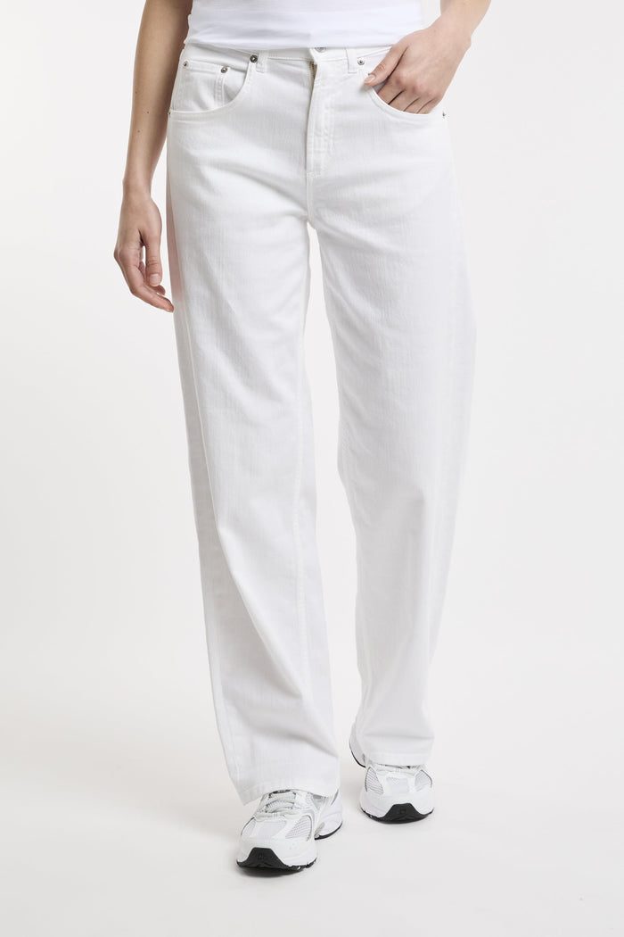 Jeans bianco donna dp5521ds0004001 - 1