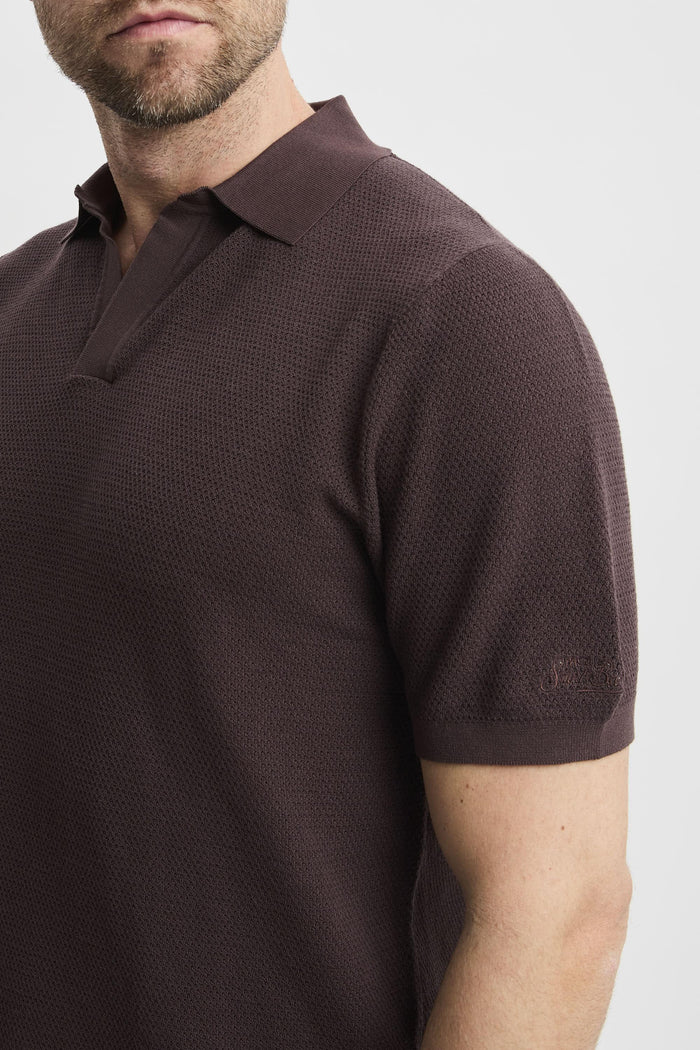 Polo brown uomo slo000918 - 5