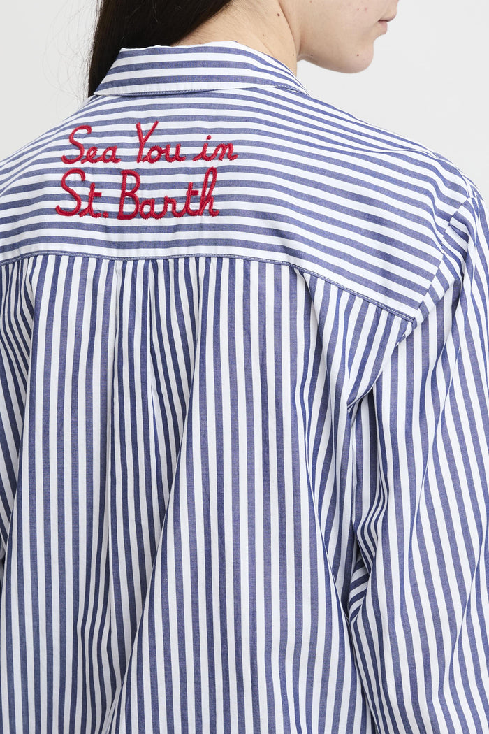 Camicia blu donna brig00100801l61 - 7