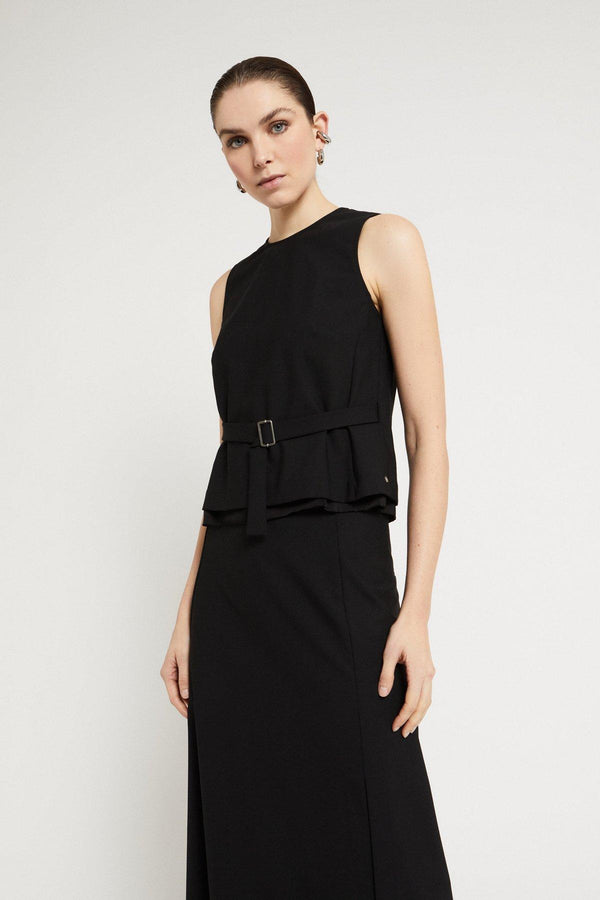 Top in misto lana
