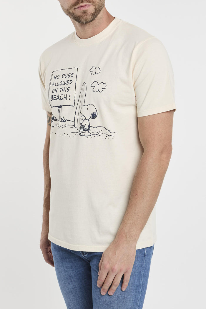 T-shirt girocollo Peanuts no dogs-2