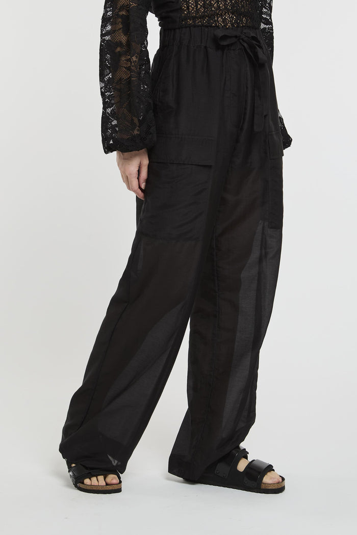 Pantalone nero donna i11y69-0 - 3