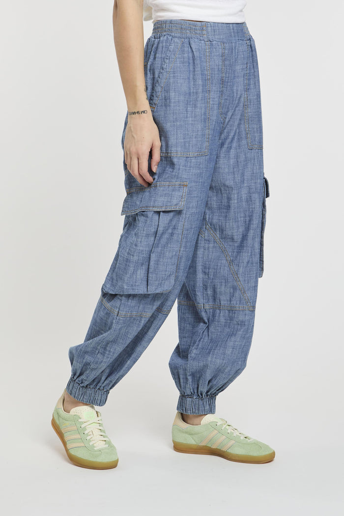 Pantalone chambray donna y14z84-0 - 3