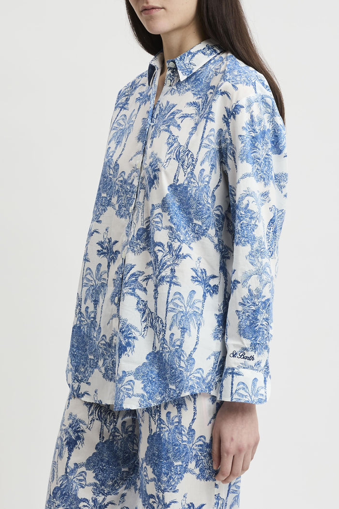 Camicia Brigitte in cotone con stampa