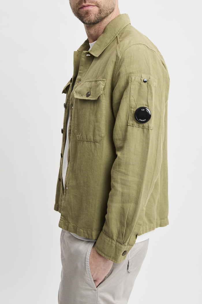 Camicia in misto cotone e lino-2