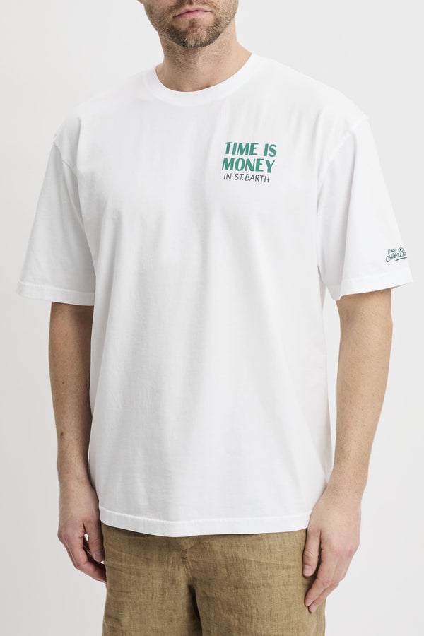 T-shirt Delmar con stampa "Time is money"