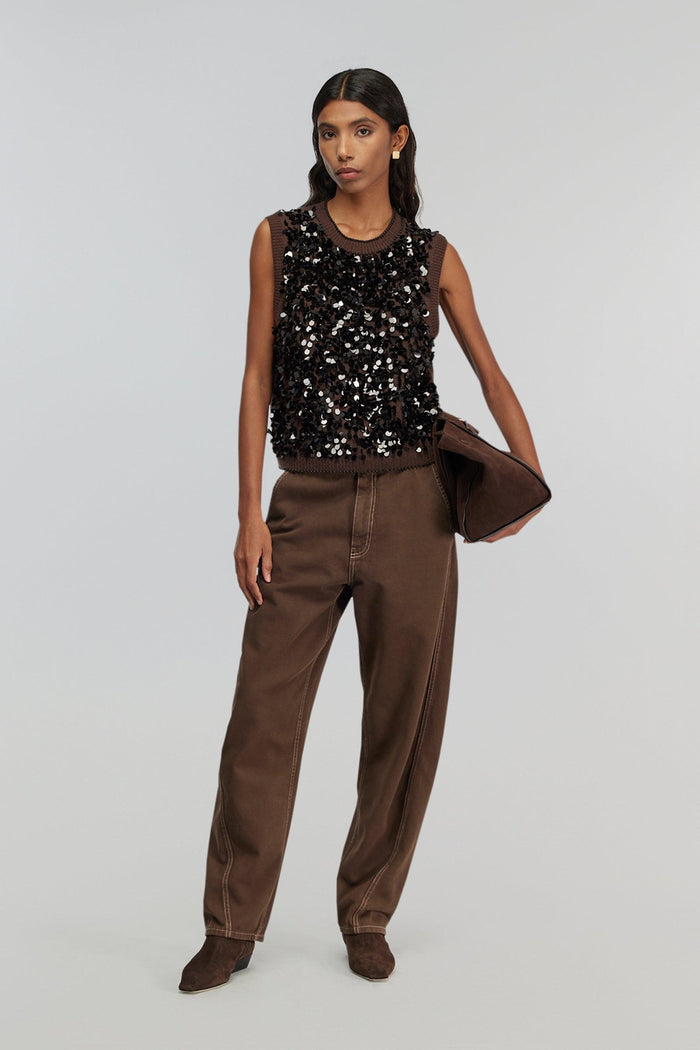 Gilet brownie donna d25u89-0 - 4