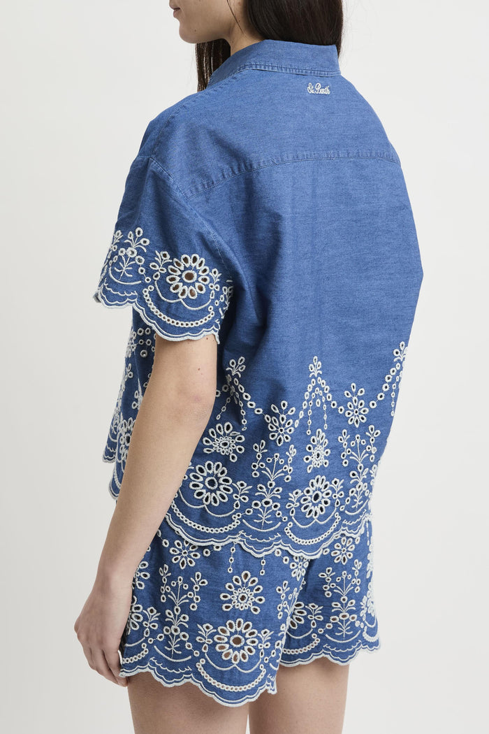 Camicia denim donna cem000100473l10 - 5