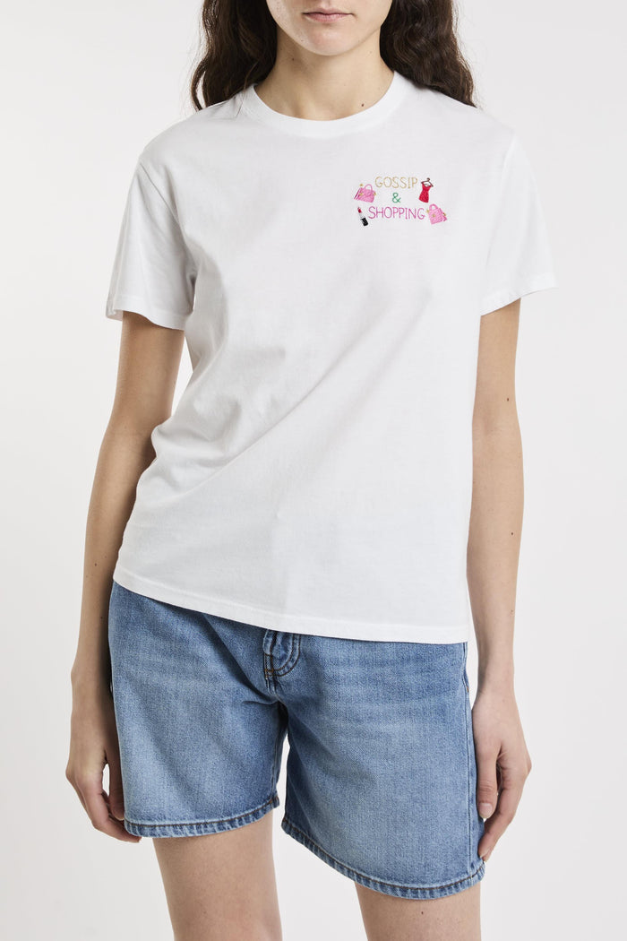 T-shirt bianca donna 06016h01n - 1