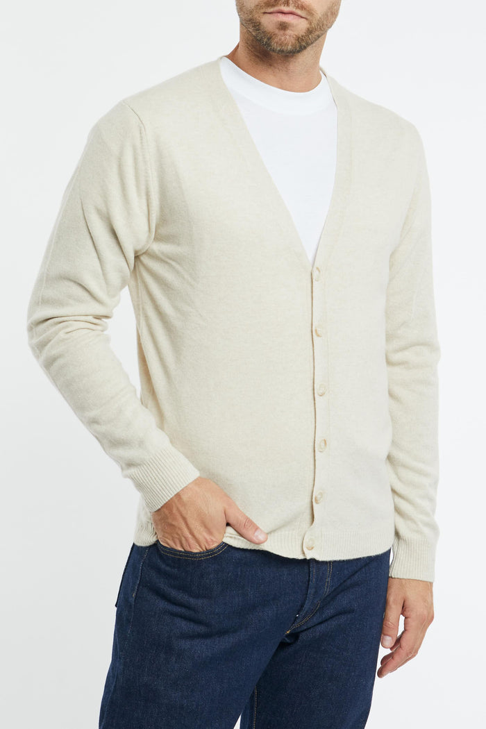 Cardigan pergamena uomo 003132 - 3