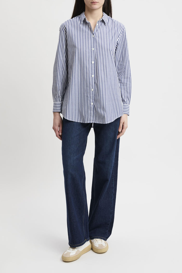 Camicia blu donna brig00100801l61 - 6