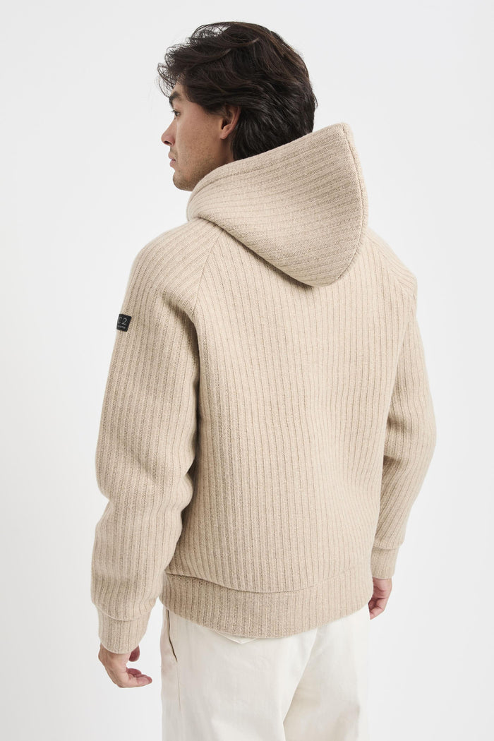 Felpa beige uomo crr000311 - 8