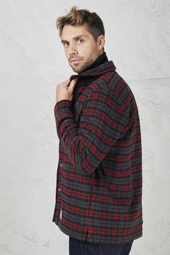 Giacca check rosso uomo uc0152tf0163888 - 3