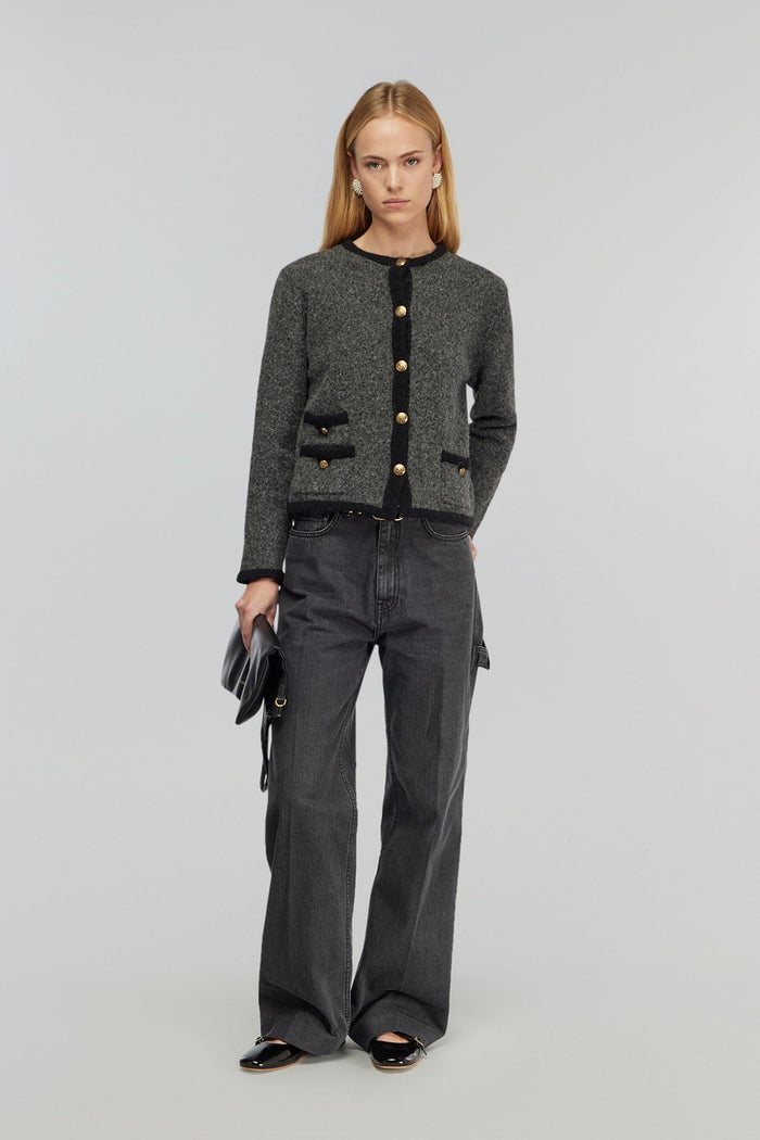 Giacca grigio medio-nero donna f11x92y2 - 3