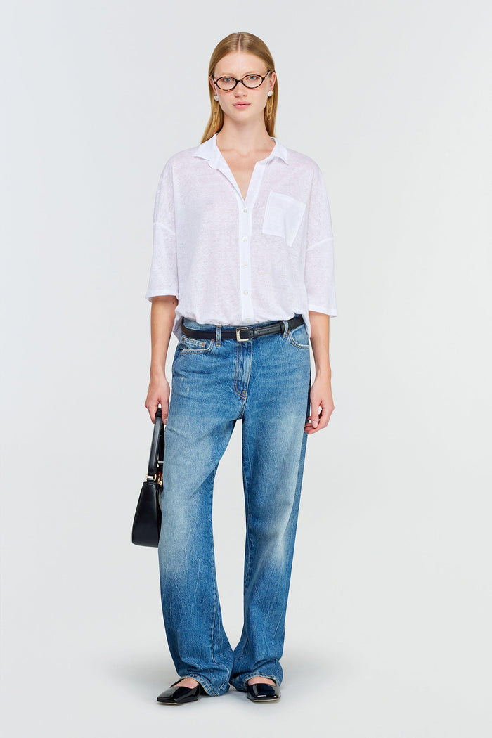 Polo bianco donna j14a01-0 - 4