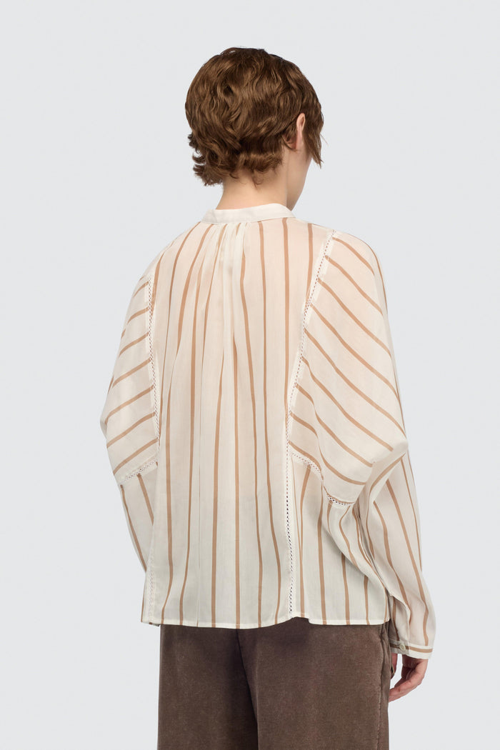 Camicia bianco/juta donna sk60rg105 - 3