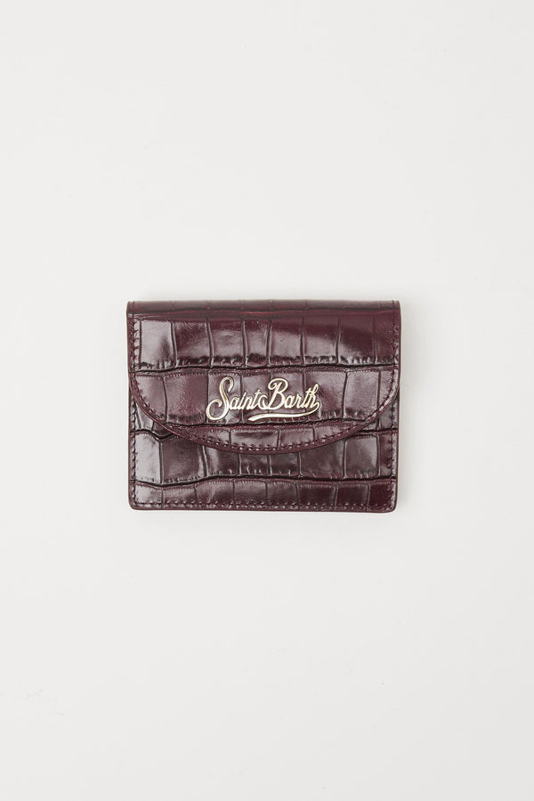 Portacarte Card Holder in pelle stampa cocco