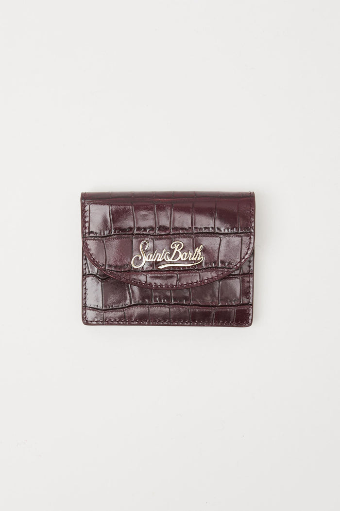Portacarte Card Holder in pelle stampa cocco
