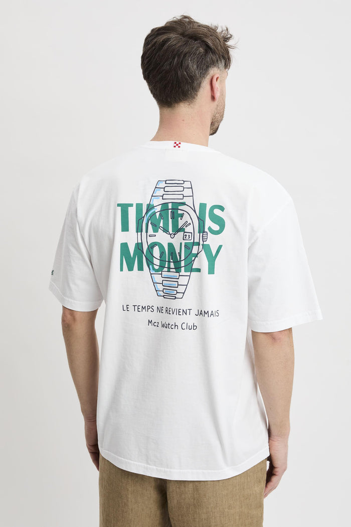 T-shirt bianca uomo dlr000101605l01n - 5