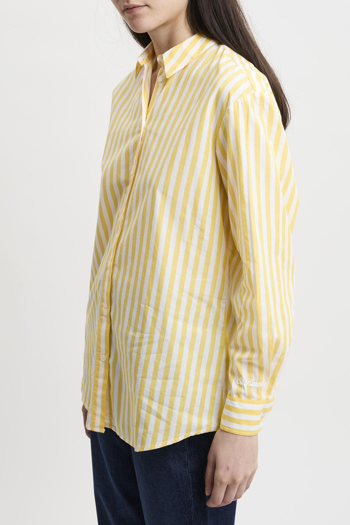 Camicia Brigitte in cotone a righe con ricamo-2