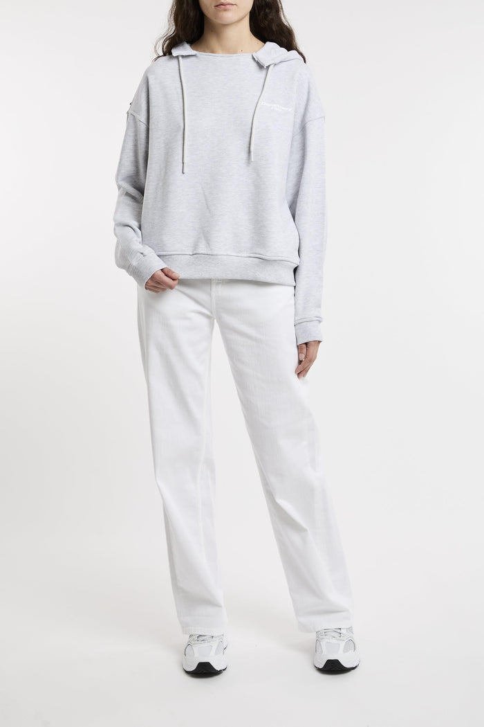 Felpa grigio  melange donna df5132ff0026912 - 7
