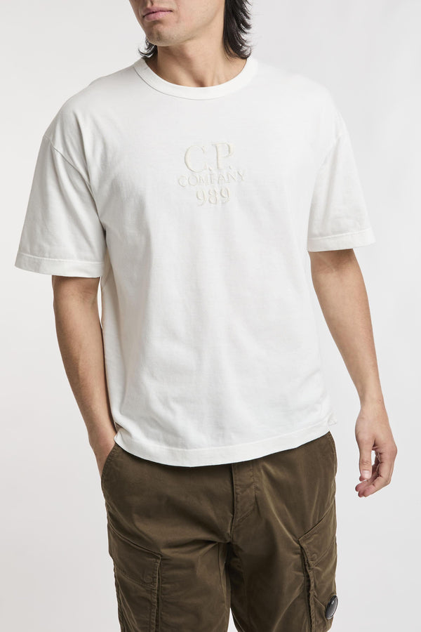 T-shirt boxy con logo