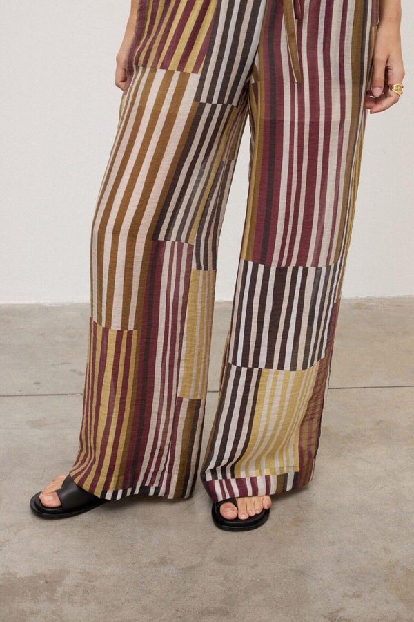 Pantaloni palazzo a righe