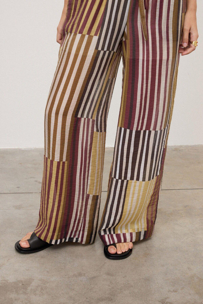 Pantaloni palazzo a righe
