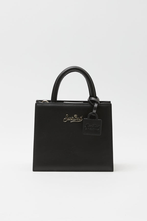 Borsa a mano Shop Bag mini in pelle liscia