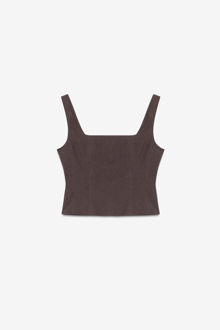 Top  donna dt9164cioccolato - 3