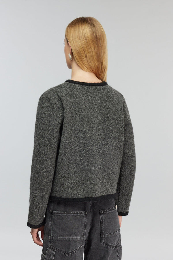 Giacca grigio medio-nero woman f11x92y2