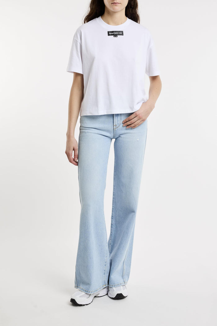 T-shirt bianco donna dt5102jf0035001 - 5