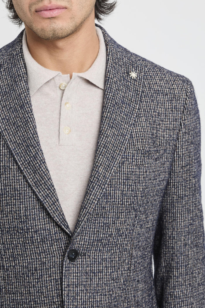 Giacca microfantasia uomo g203825362389 - 4