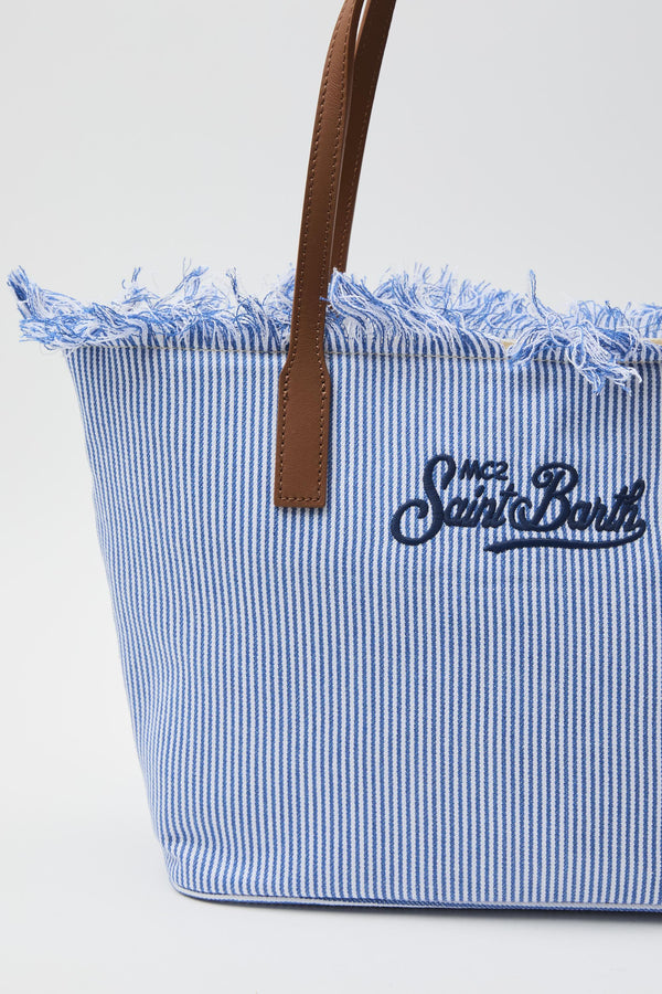 Borsa bianco/azzurro woman cbmf00101770l1761