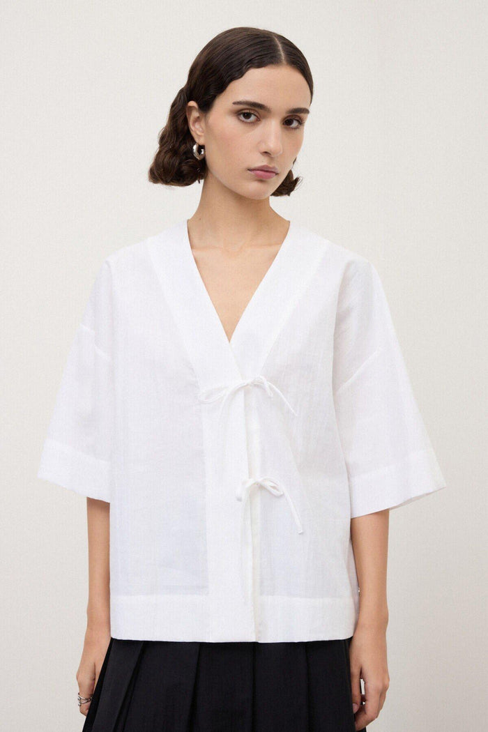 Camicia kimono a mezza manica