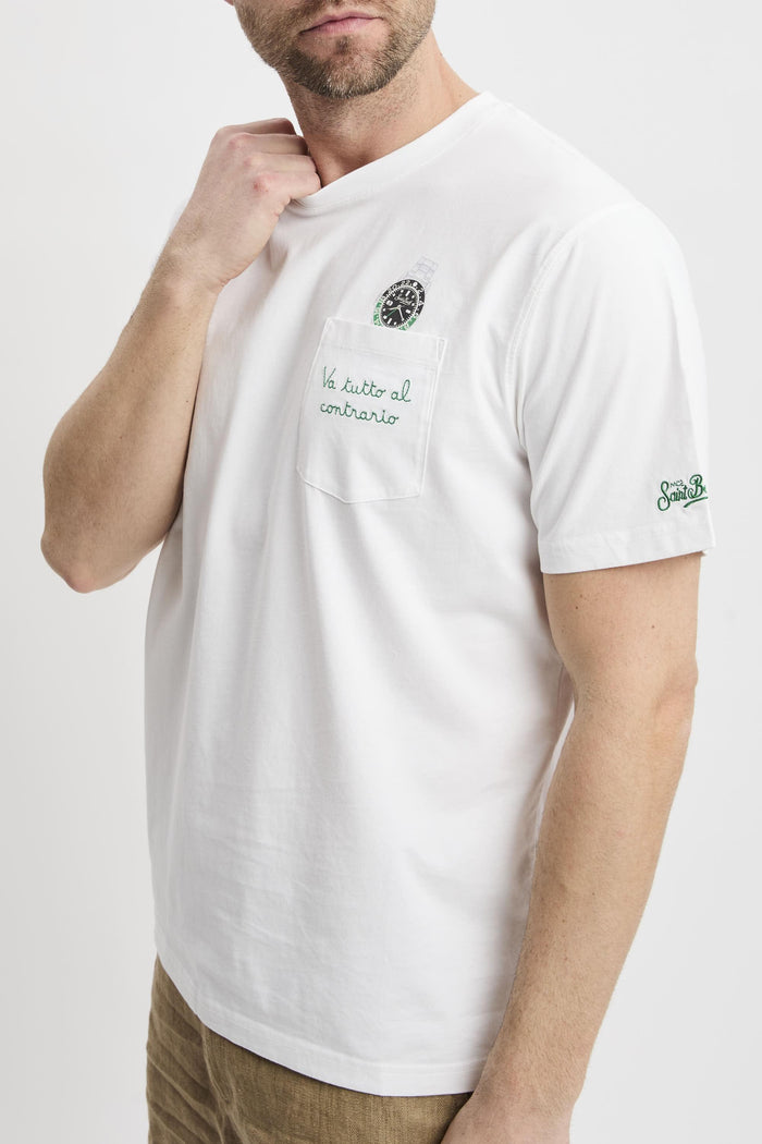 T-shirt white uomo aus000100129l01n - 4