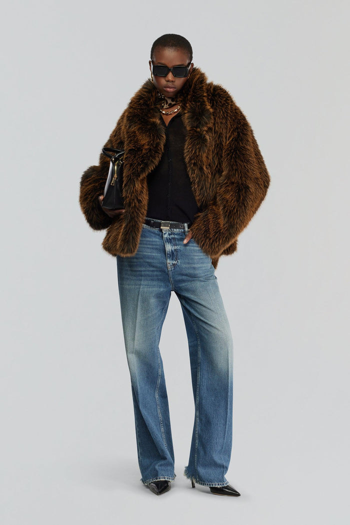 Pelliccia brownie donna w01u89-0 - 1