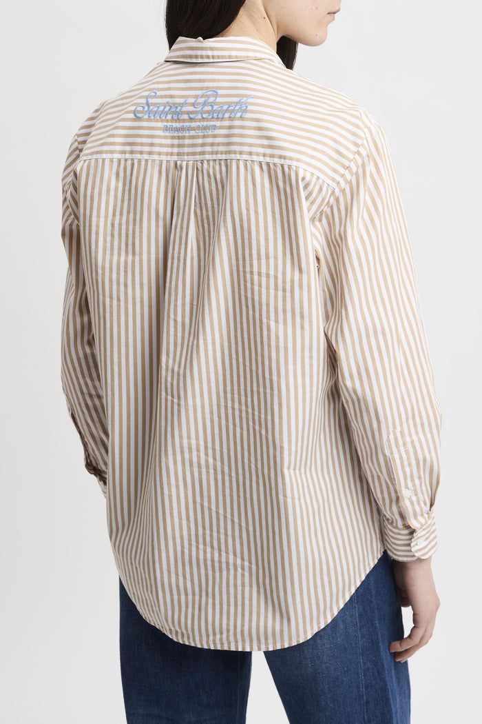 Camicia beige donna brig00100724l11 - 6