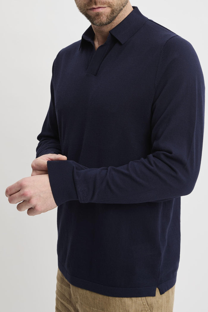 Polo blue navy uomo slo000361 - 6