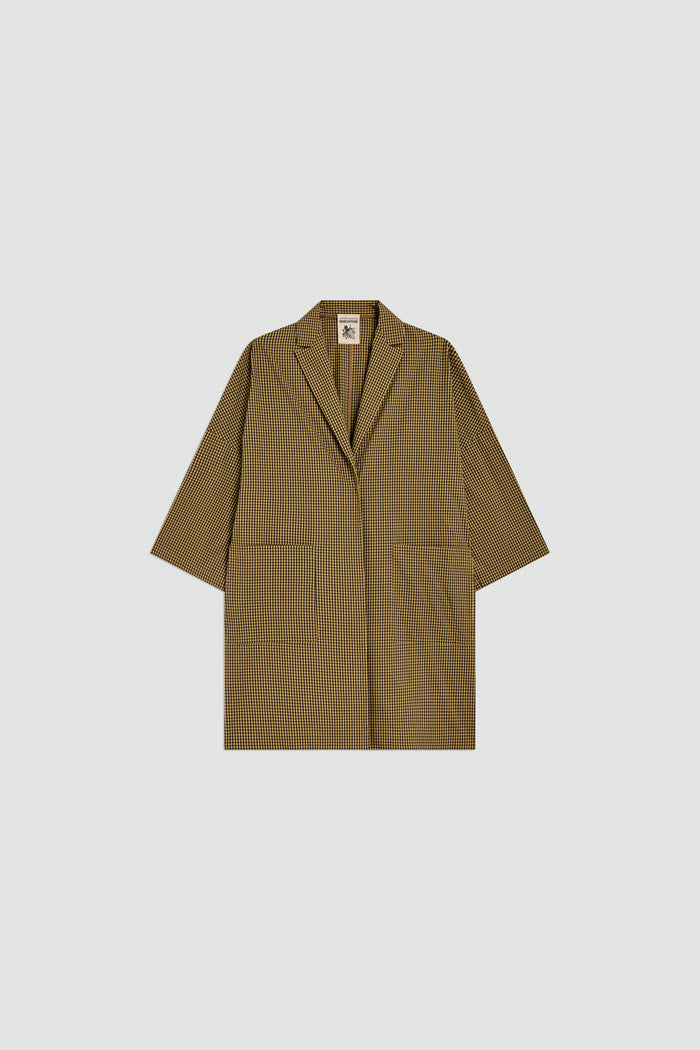 Cappotto micro quadretto donna sn1055chk - 5