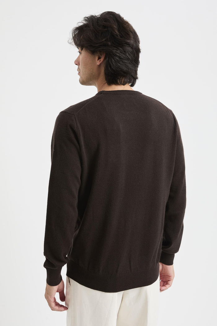 Maglia dark brown uomo rege00818h - 6