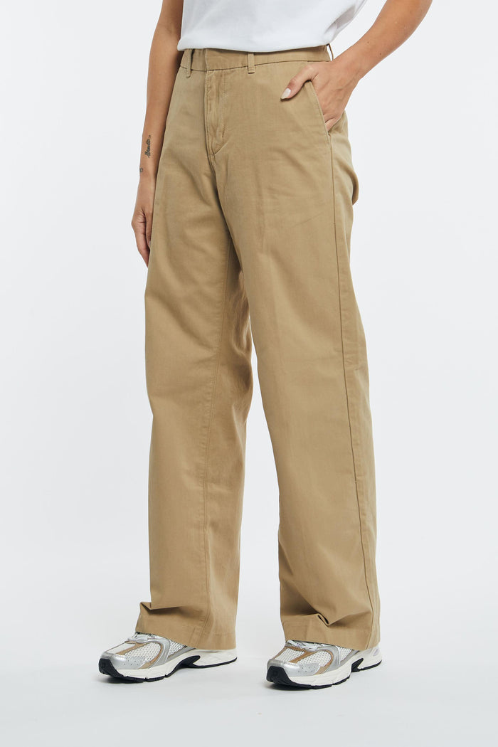 Levi's Oversized Cotton Twill Trousers Khaki-2