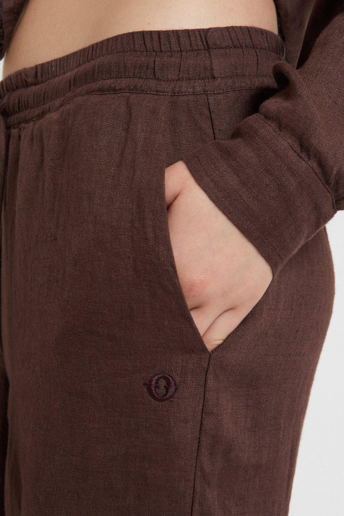 Pantalone palazzo in lino-2
