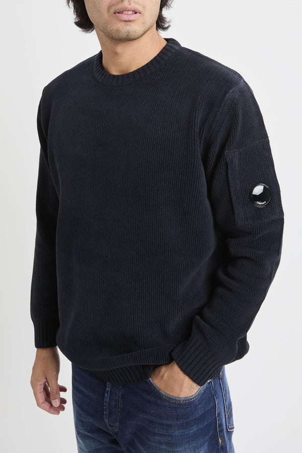 Maglia girocollo in ciniglia