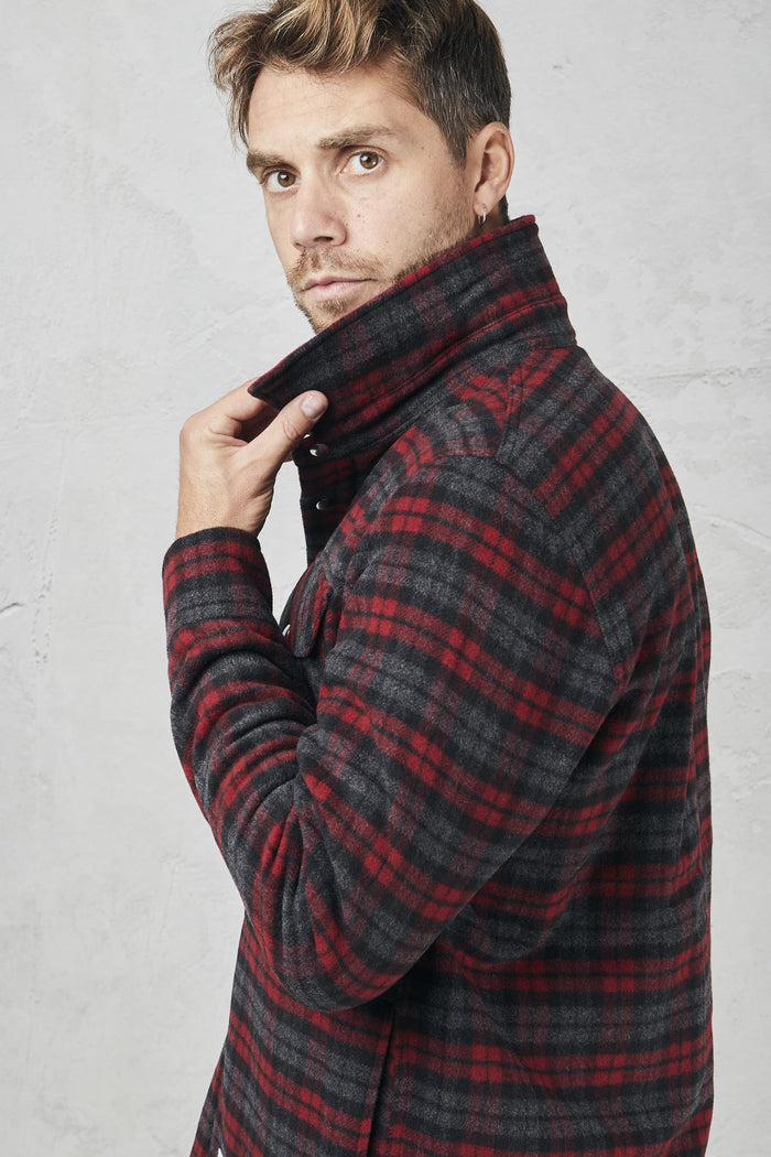 Giacca check rosso uomo uc0152tf0163888 - 5