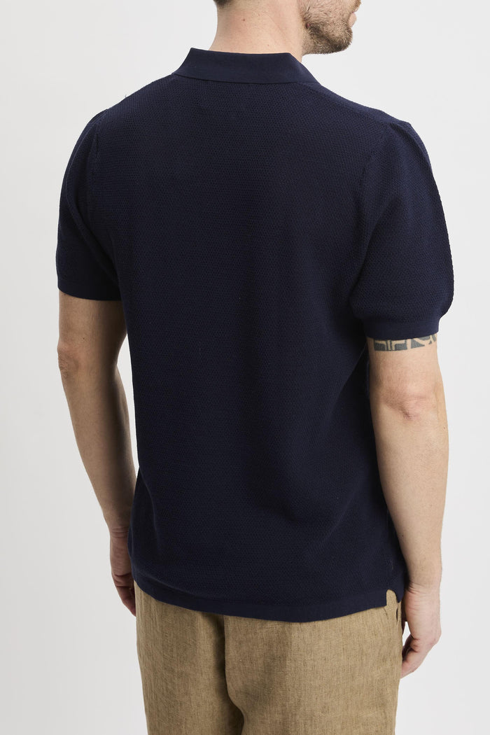 Polo blue navy uomo slo000961 - 5